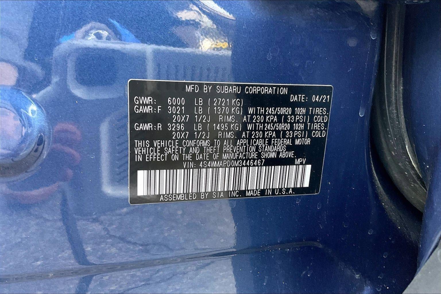 Used 2021 Subaru Ascent Limited w/ Technology Package image 32