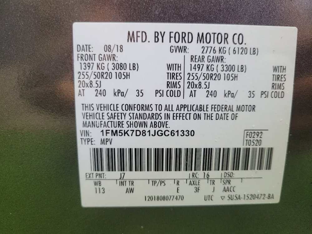Used 2018 Ford Explorer XLT w/ Equipment Group 202A FWD image 33