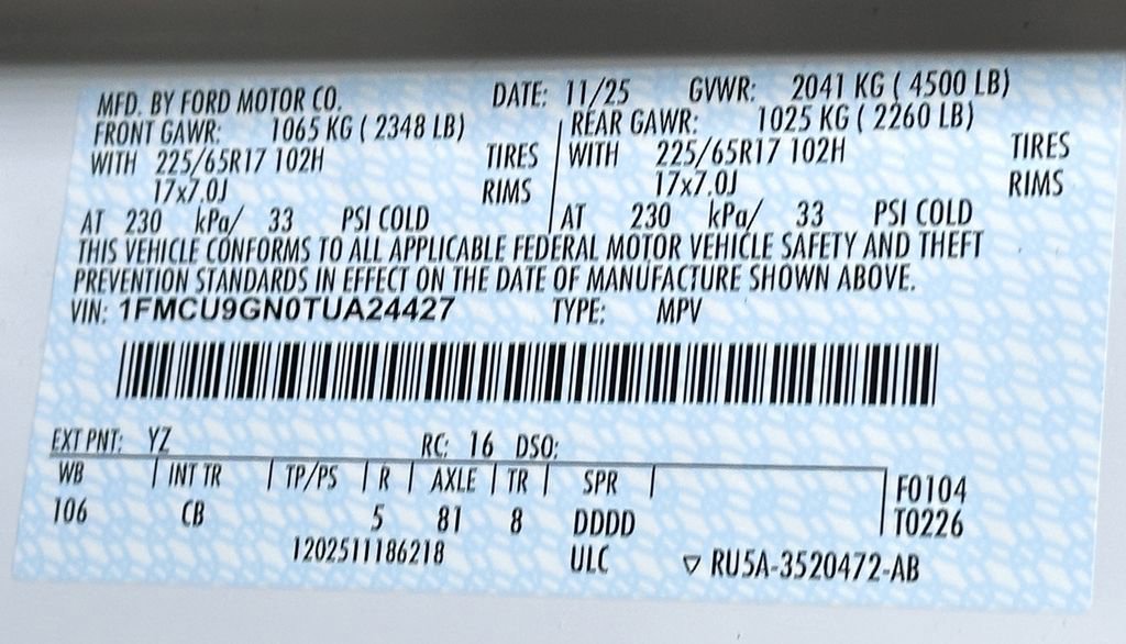 New 2026 Ford Escape Active w/ Tech Pack #1 AWD/4WD image 43