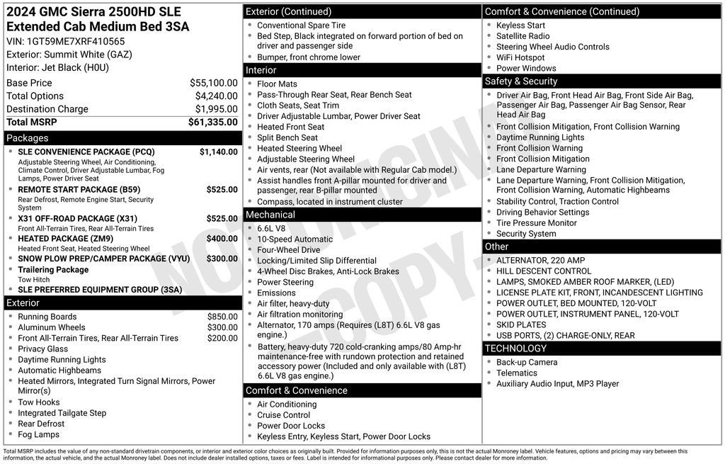 Used 2024 GMC Sierra 2500 SLE w/ SLE Convenience Package image 20