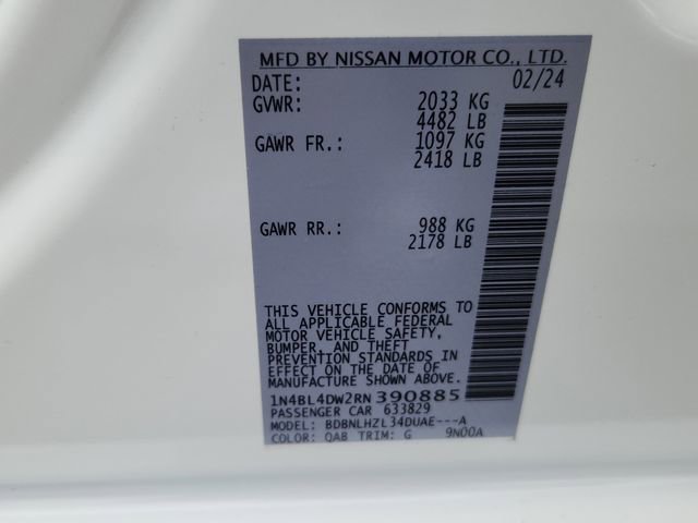 Used 2024 Nissan Altima 2.5 SV w/ SV Premium Package image 16