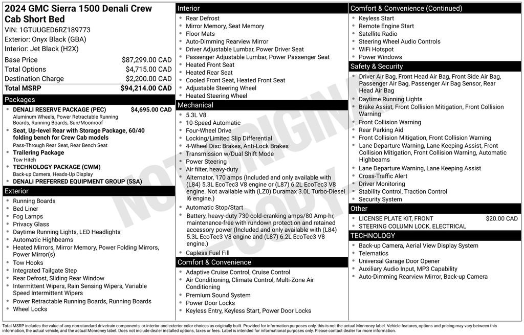 Used 2024 GMC Sierra 1500 Denali w/ Denali Reserve Package AWD/4WD image 6
