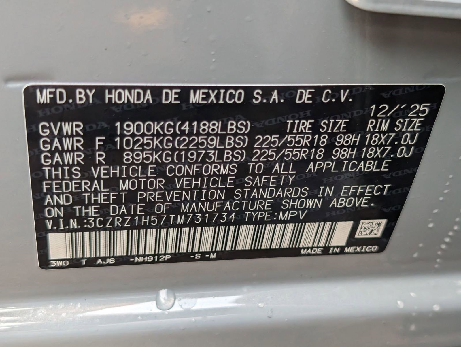 New 2026 Honda HR-V Sport image 20