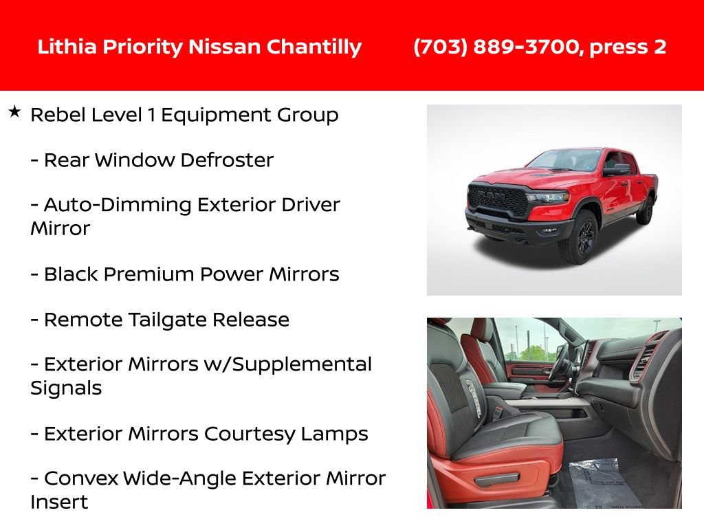 Used 2025 RAM 1500 Rebel w/ Rebel Level 1 Equipment Group AWD/4WD image 12