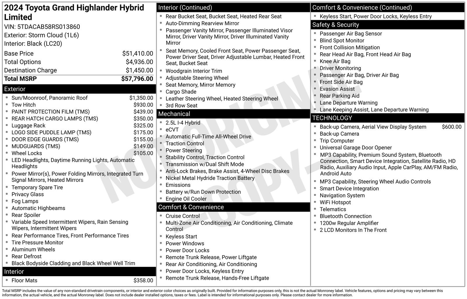 Used 2024 Toyota Grand Highlander AWD Hybrid image 29