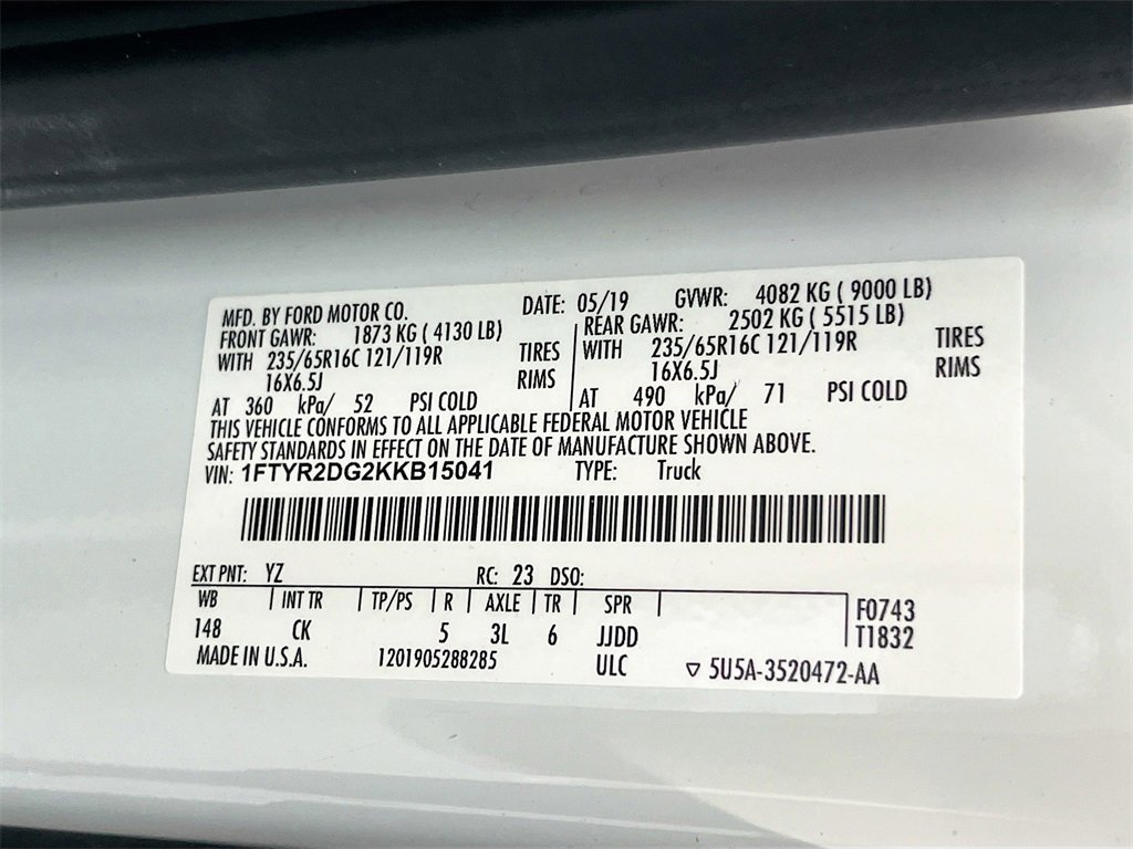 Used 2019 Ford Transit 250 148 Medium Roof image 30