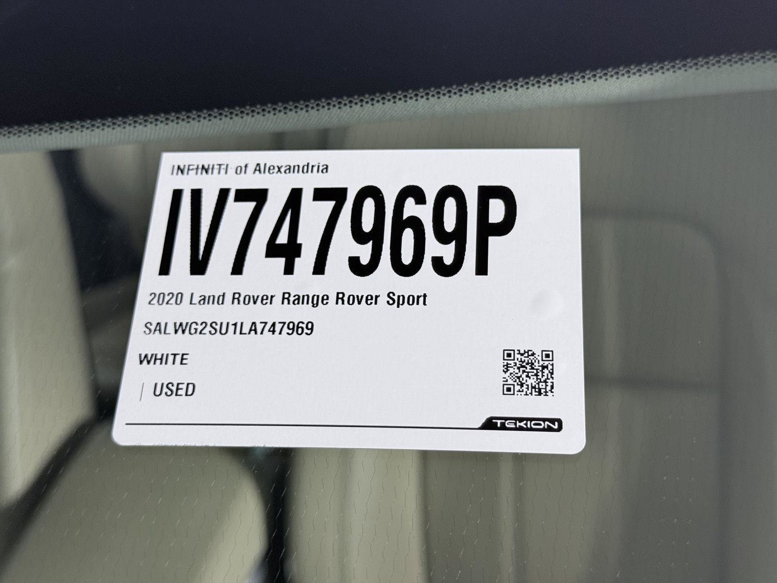 Used 2020 Land Rover Range Rover Sport SE AWD/4WD image 31