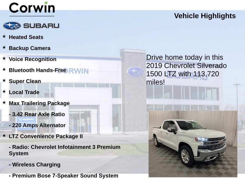Used 2019 Chevrolet Silverado 1500 LTZ w/ LTZ Plus Package image 6