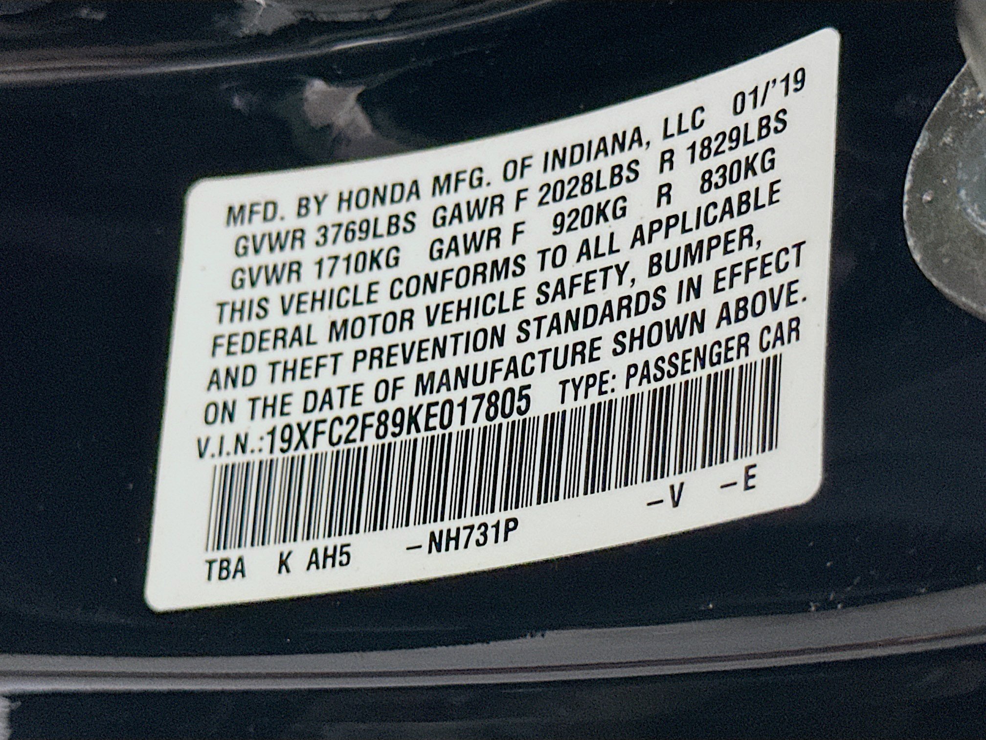 Used 2019 Honda Civic Sport image 12