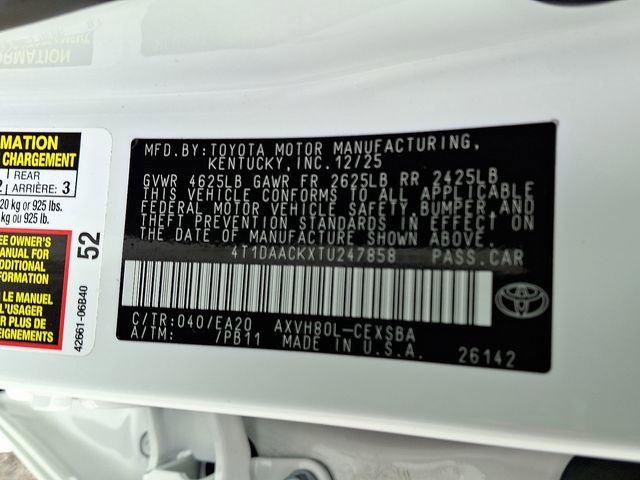 Used 2026 Toyota Camry SE FWD image 26