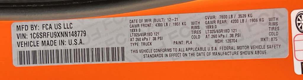 Used 2022 RAM 1500 TRX w/ TRX Level 2 Equipment Group image 39