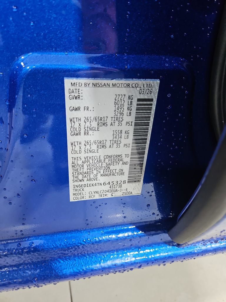 New 2026 Nissan Frontier SV AWD/4WD image 26