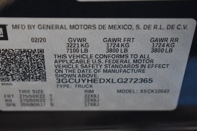 Certified 2020 Chevrolet Silverado 1500 High Country w/ Technology Package AWD/4WD image 45