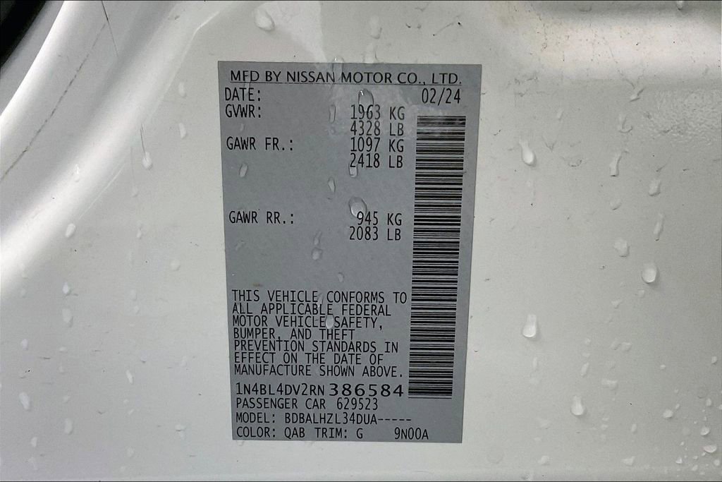 Certified 2024 Nissan Altima 2.5 SV FWD image 26