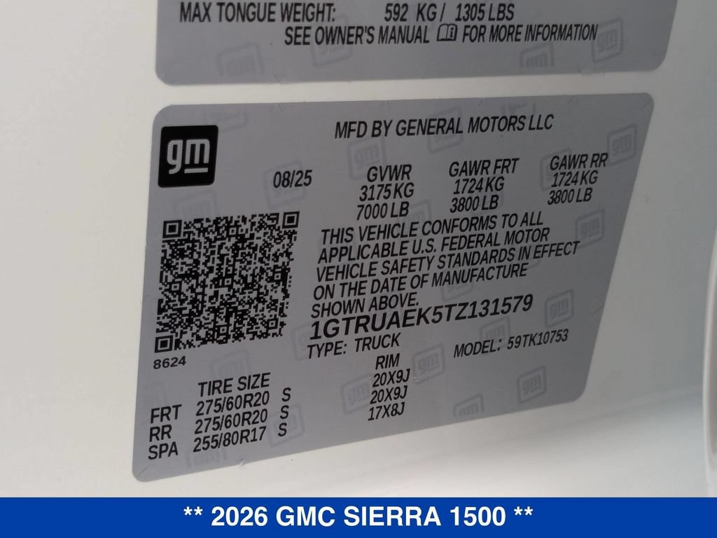 New 2026 GMC Sierra 1500 Pro w/ Graphite Edition AWD/4WD image 32