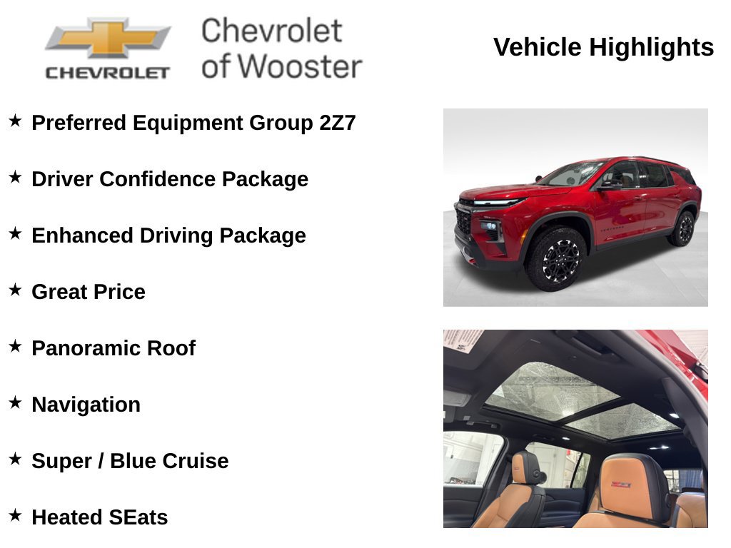 New 2027 Chevrolet Traverse Z71 w/ Enhanced Driving Package AWD/4WD image 2