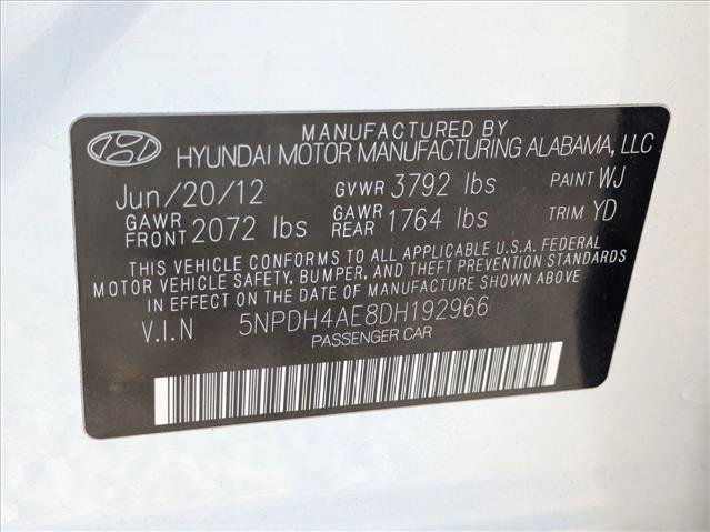 Used 2013 Hyundai Elantra Limited w/ Technology Pkg image 15