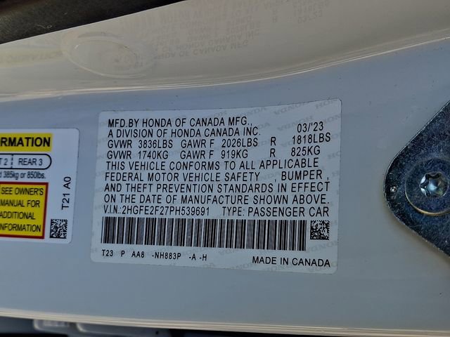 Certified 2023 Honda Civic LX image 28