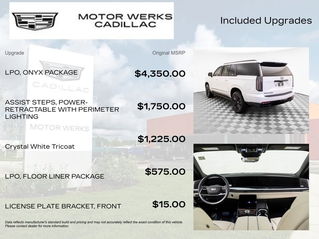 Certified 2025 Cadillac Escalade ESV Sport w/ LPO, ONYX Package image 9