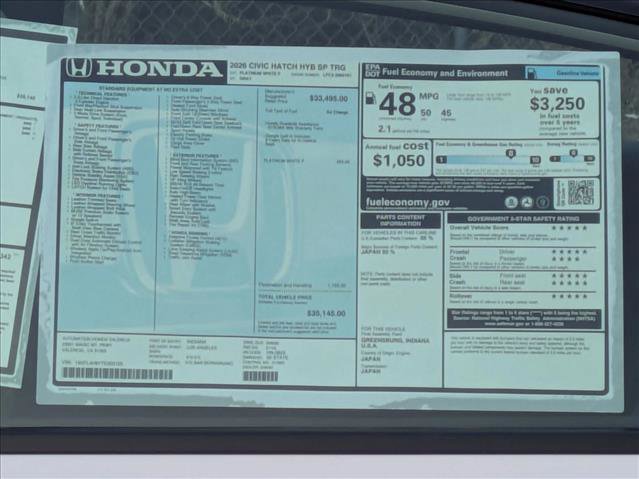 New 2026 Honda Civic Sport Touring image 17