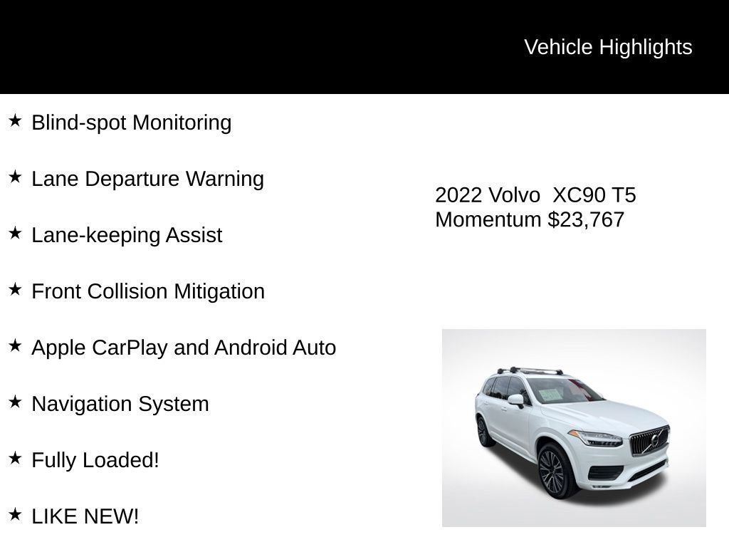 Used 2022 Volvo XC90 T5 Momentum image 4