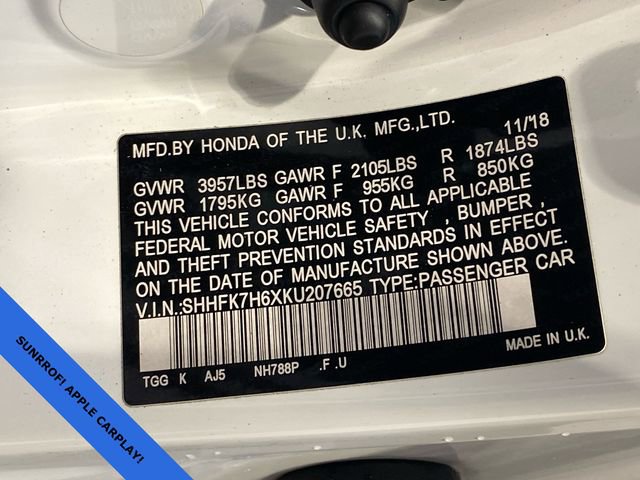 Used 2019 Honda Civic EX image 25