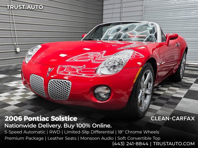 Used 2006 Pontiac Solstice Convertible w/ Premium Package