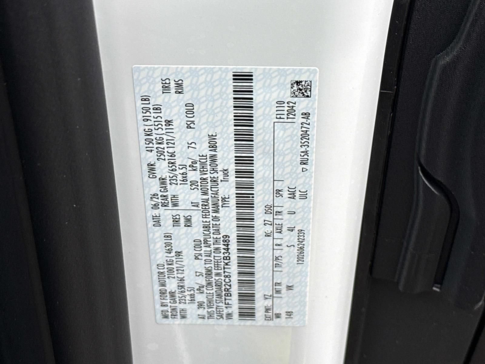 New 2026 Ford Transit 250 148 Medium Roof Extended AWD w/ Load Area Protection Package image 21