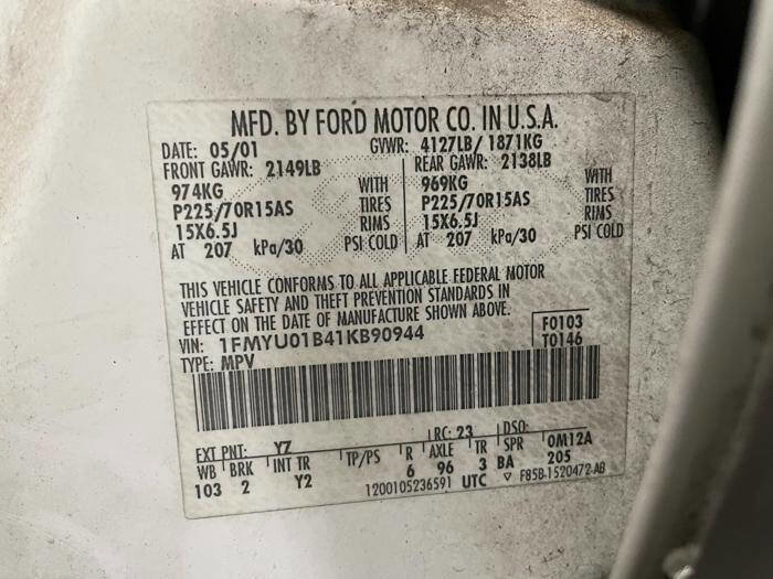 Used 2001 Ford Escape XLS image 40