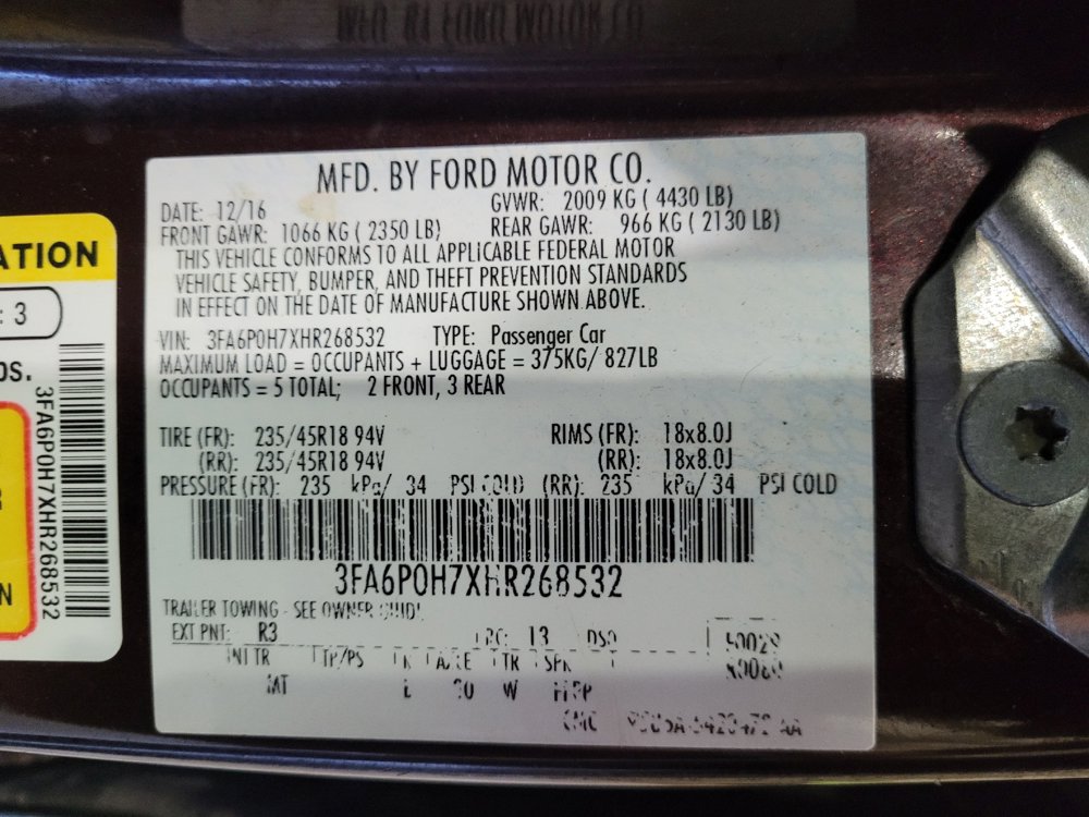Used 2017 Ford Fusion SE w/ Equipment Group 201A FWD image 33