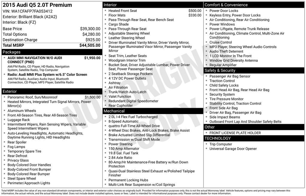 Used 2015 Audi Q5 2.0T Premium image 15