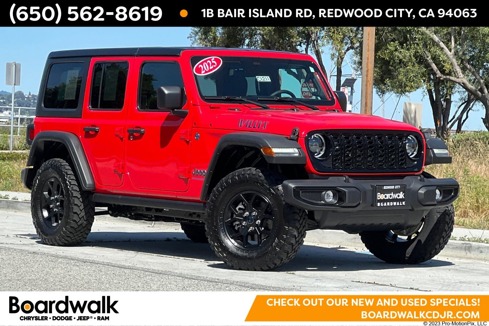 Used 2025 Jeep Wrangler Unlimited Sport S 4xe AWD/4WD image 1