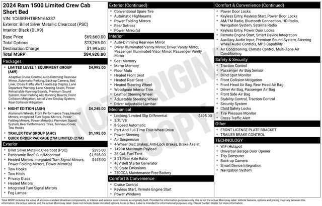 Used 2024 RAM 1500 Limited AWD/4WD image 11