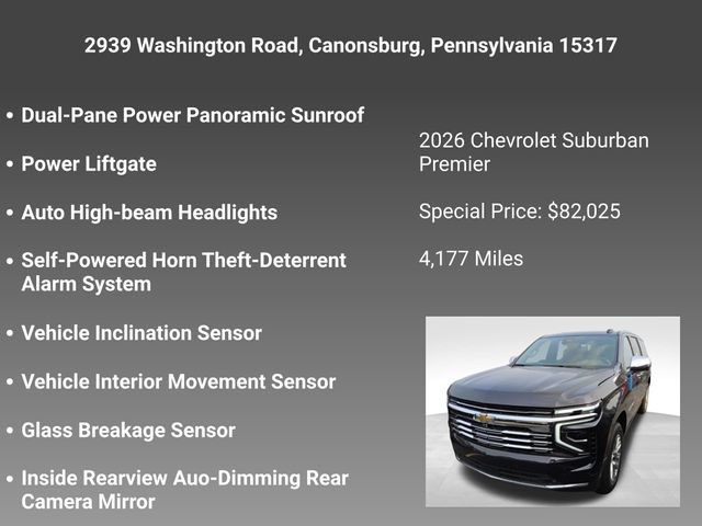 Used 2026 Chevrolet Suburban Premier AWD/4WD image 8