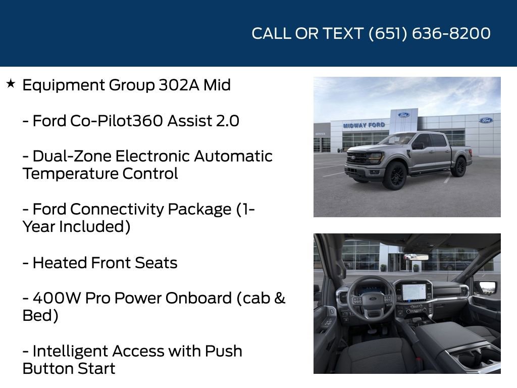 New 2026 Ford F150 XLT w/ Equipment Group 302A MID image 15
