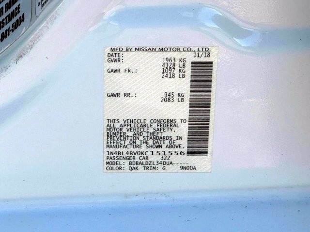 Used 2019 Nissan Altima 2.5 S FWD image 13