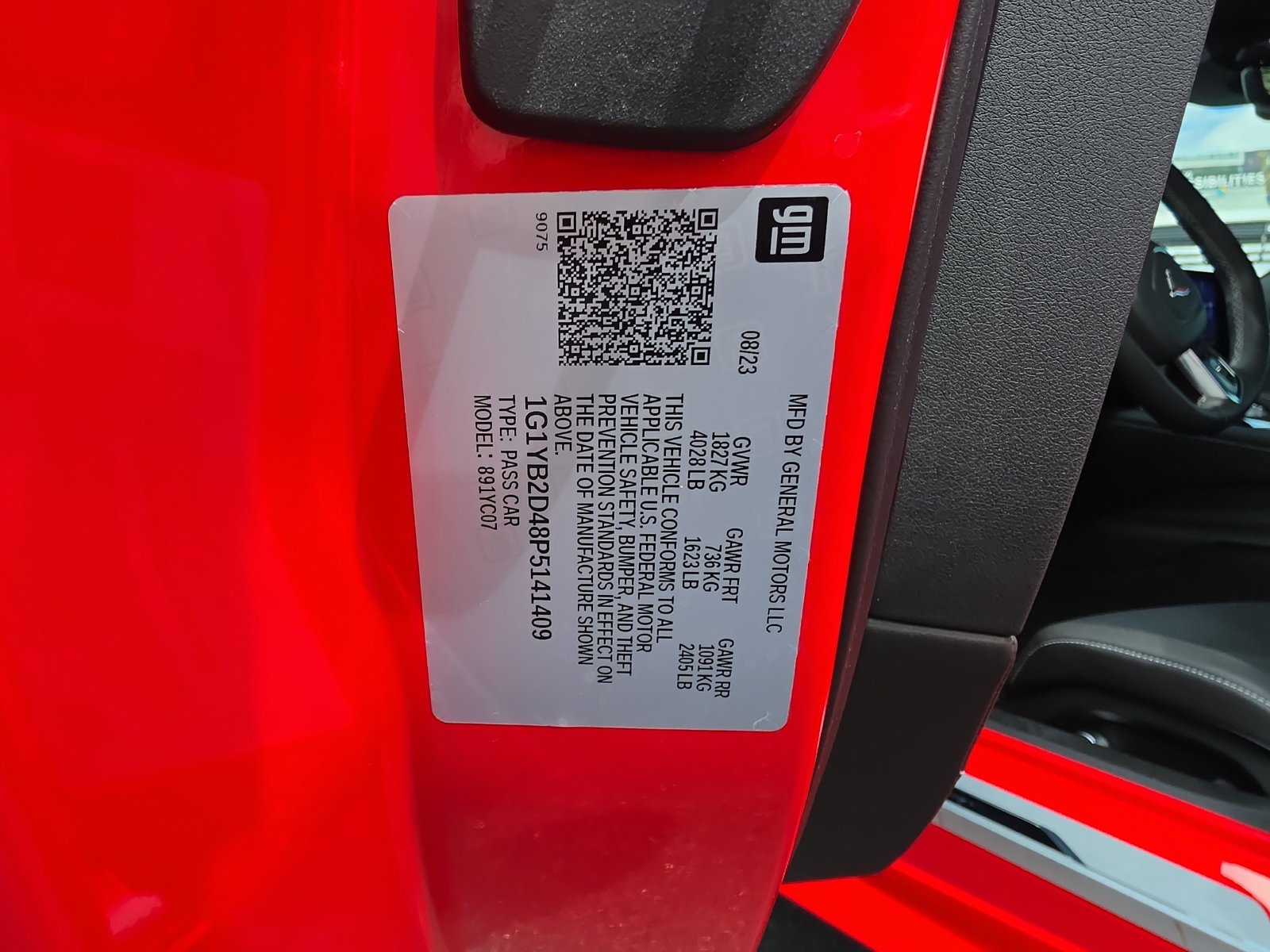 Used 2023 Chevrolet Corvette Stingray Preferred Cpe w/ Engine Appearance Package RWD image 29