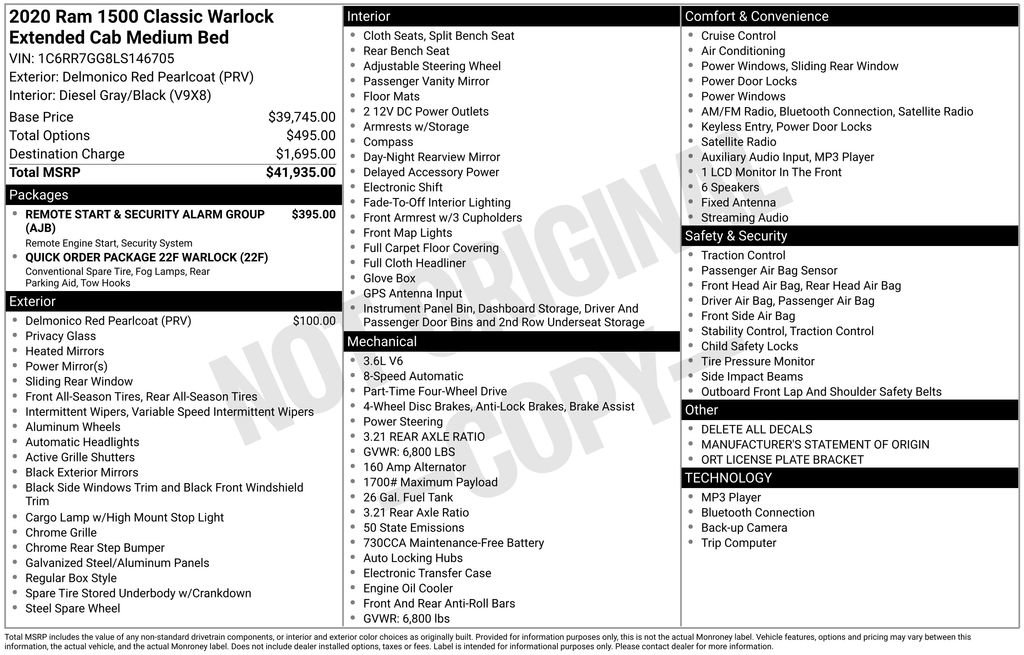 Used 2020 RAM 1500 Classic Warlock image 35