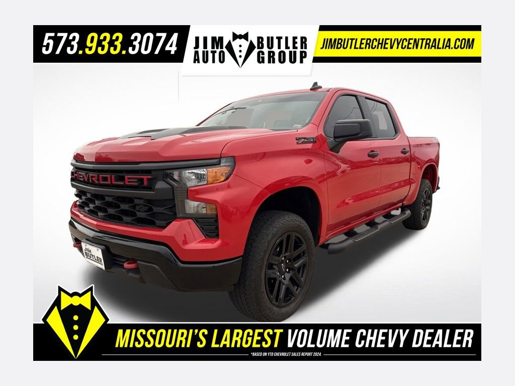 Used 2024 Chevrolet Silverado 1500 Custom Trail Boss w/ Turbomax Blackout Package