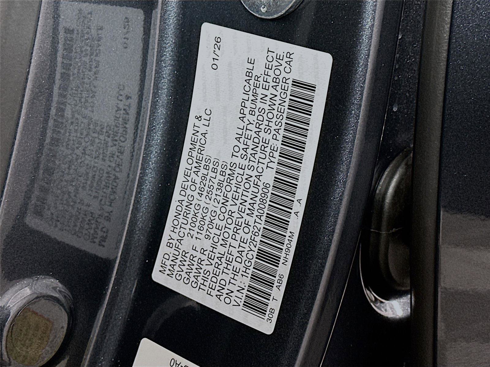 New 2026 Honda Accord EX-L image 30