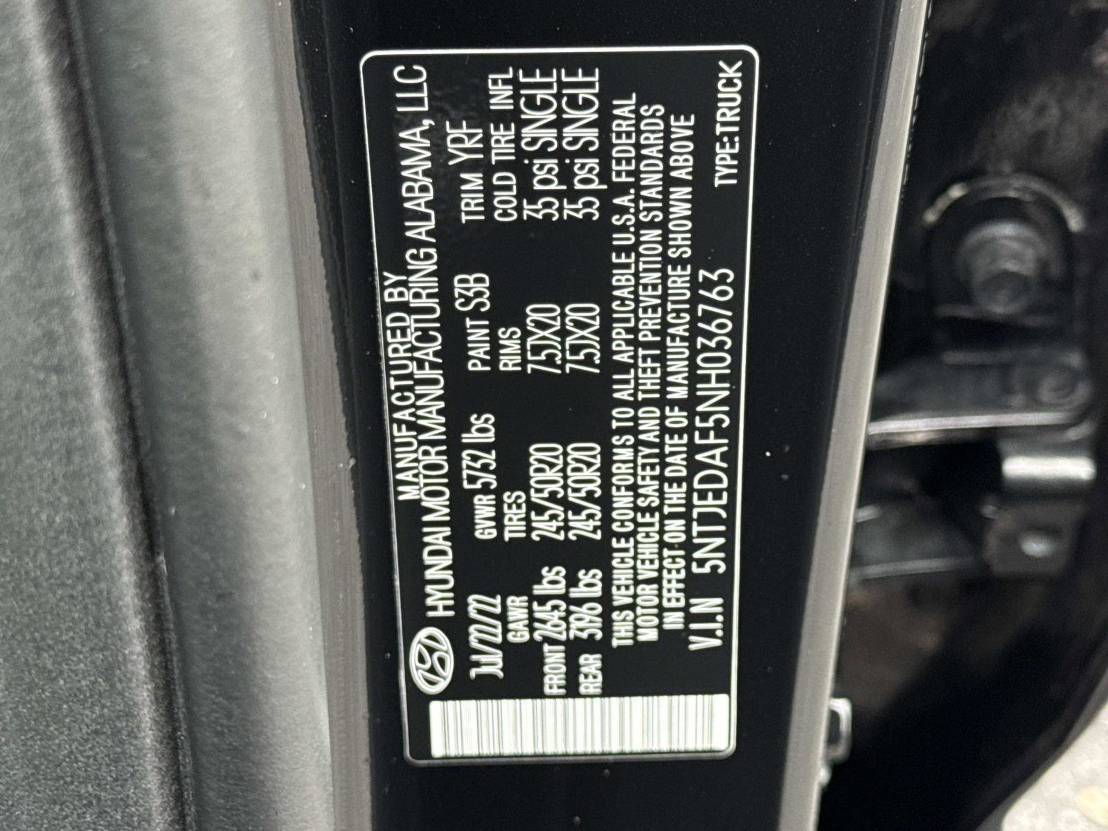 Used 2022 Hyundai Santa Cruz Limited image 30