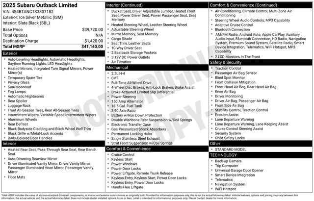 Used 2025 Subaru Outback Limited image 4