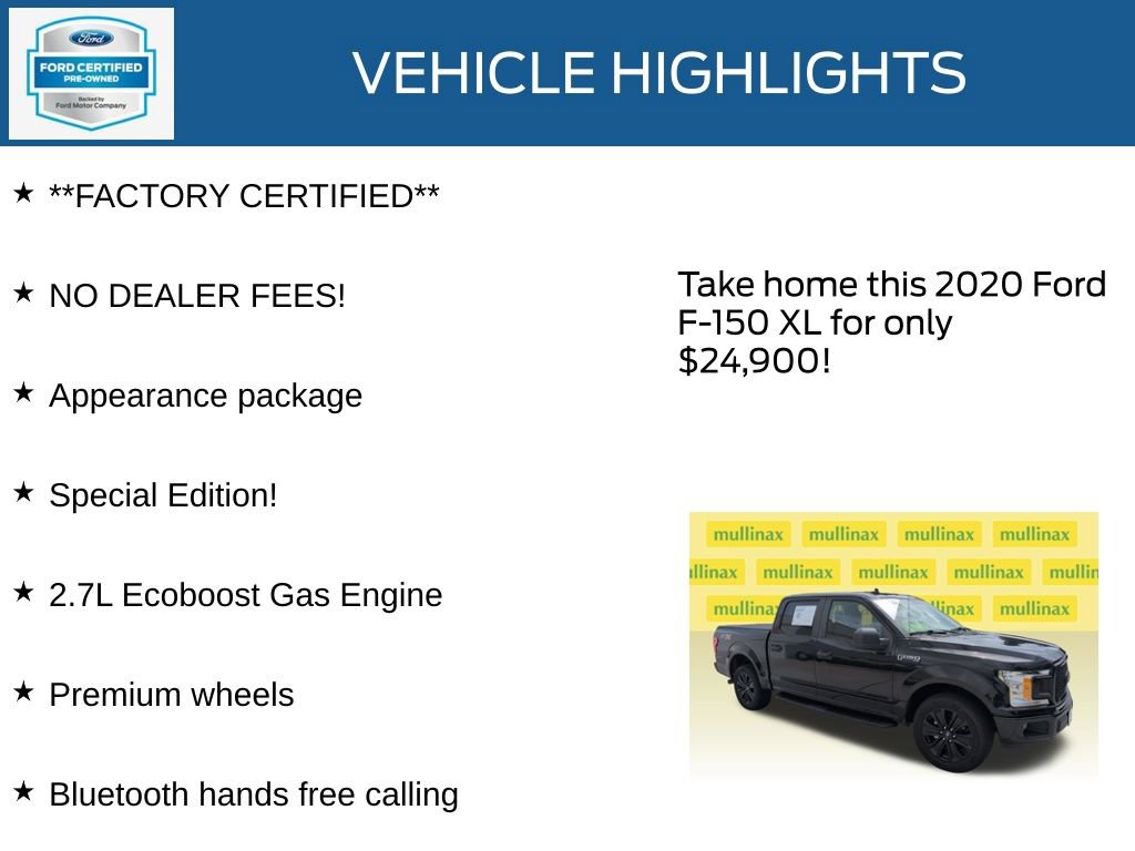 Used 2020 Ford F150 XL w/ Equipment Group 101A Mid RWD image 12
