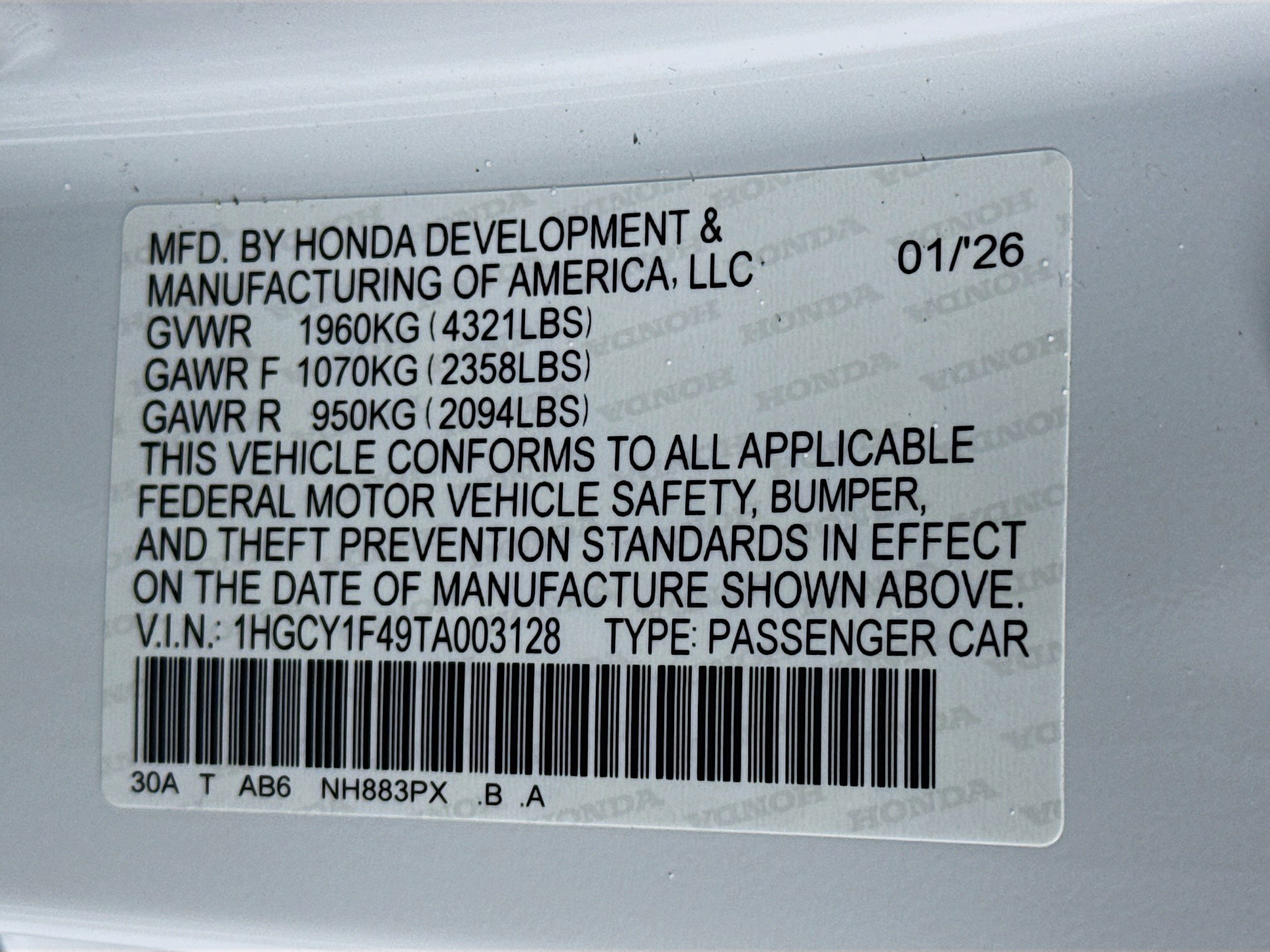 New 2026 Honda Accord SE image 31