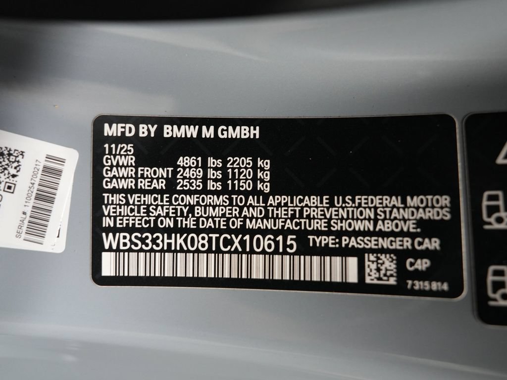 Used 2026 BMW M4 xDrive Competition w/ Parking Assistance Package AWD/4WD image 13