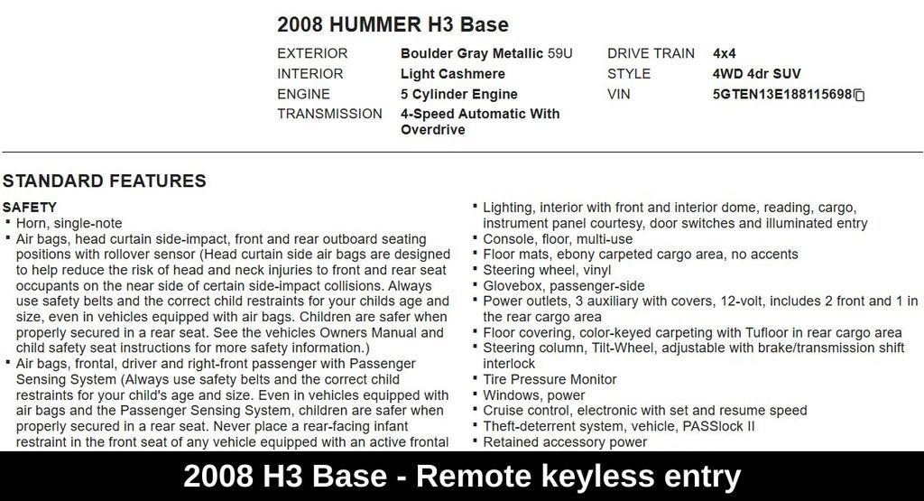 Used 2008 HUMMER H3 AWD/4WD image 11
