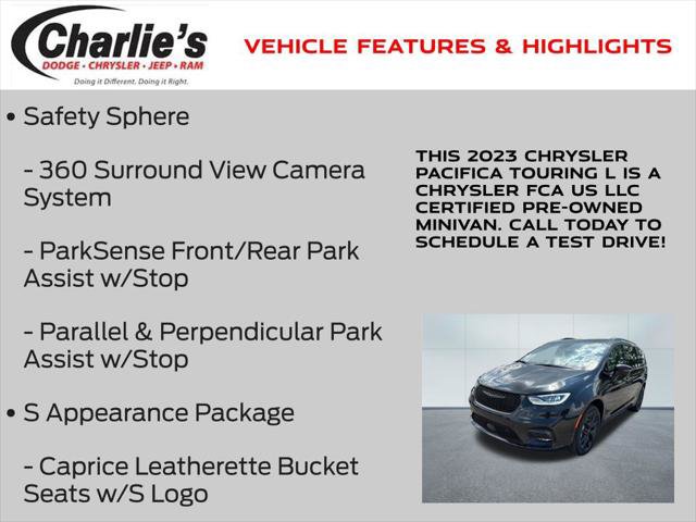 Certified 2023 Chrysler Pacifica Touring-L w/ S Appearance Package AWD/4WD image 19