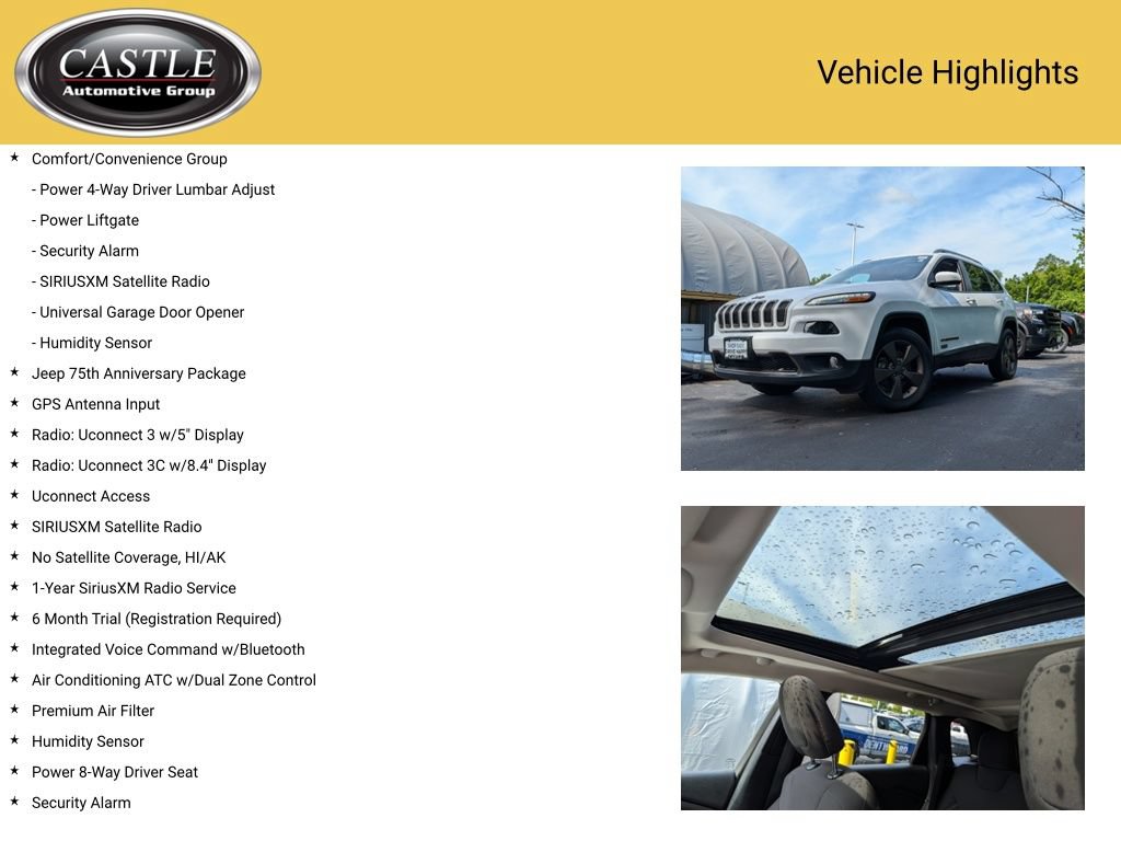 Used 2017 Jeep Cherokee 75th Anniversary AWD/4WD image 7