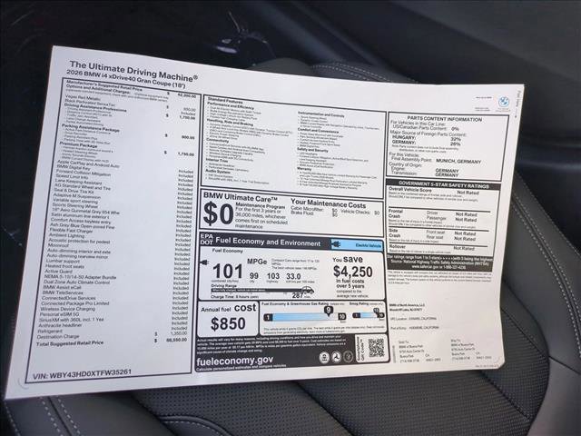 New 2026 BMW i4 xDrive40i w/ Premium Package image 18