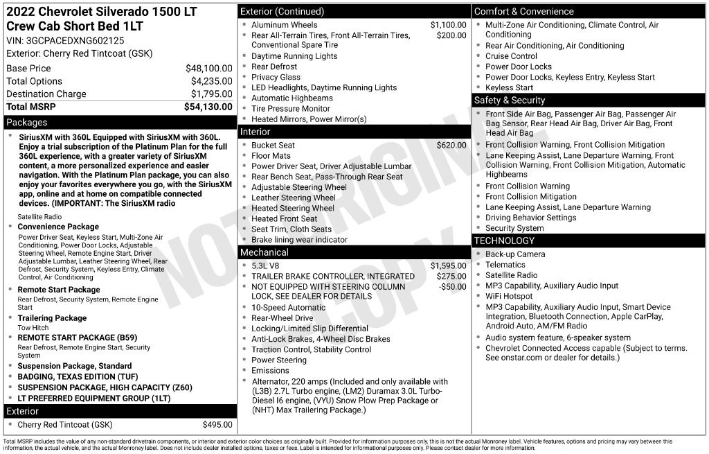 Used 2022 Chevrolet Silverado 1500 LT RWD image 44